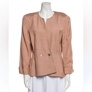 Vintage Dior Peach Double-Breasted Blazer